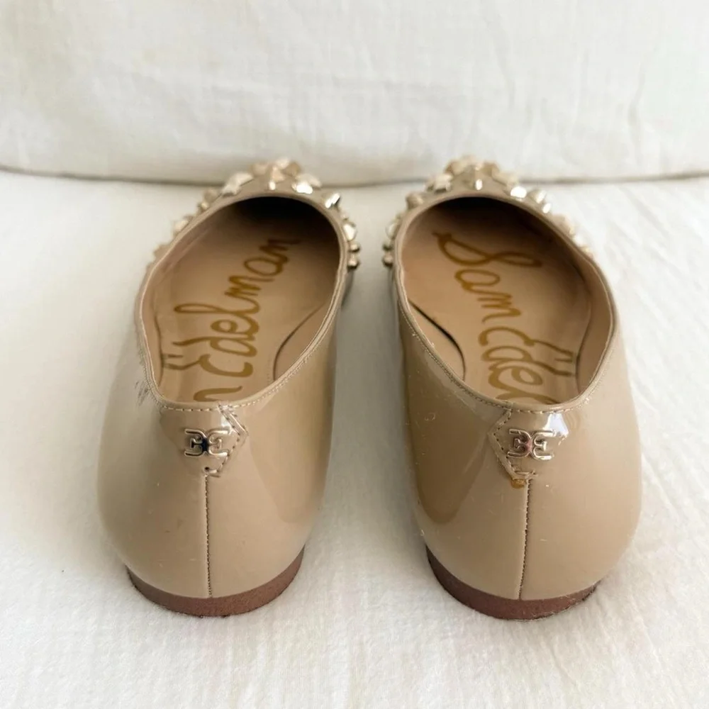 Sam Edelman Nude Savana Studded Flats - Picture 3 of 7